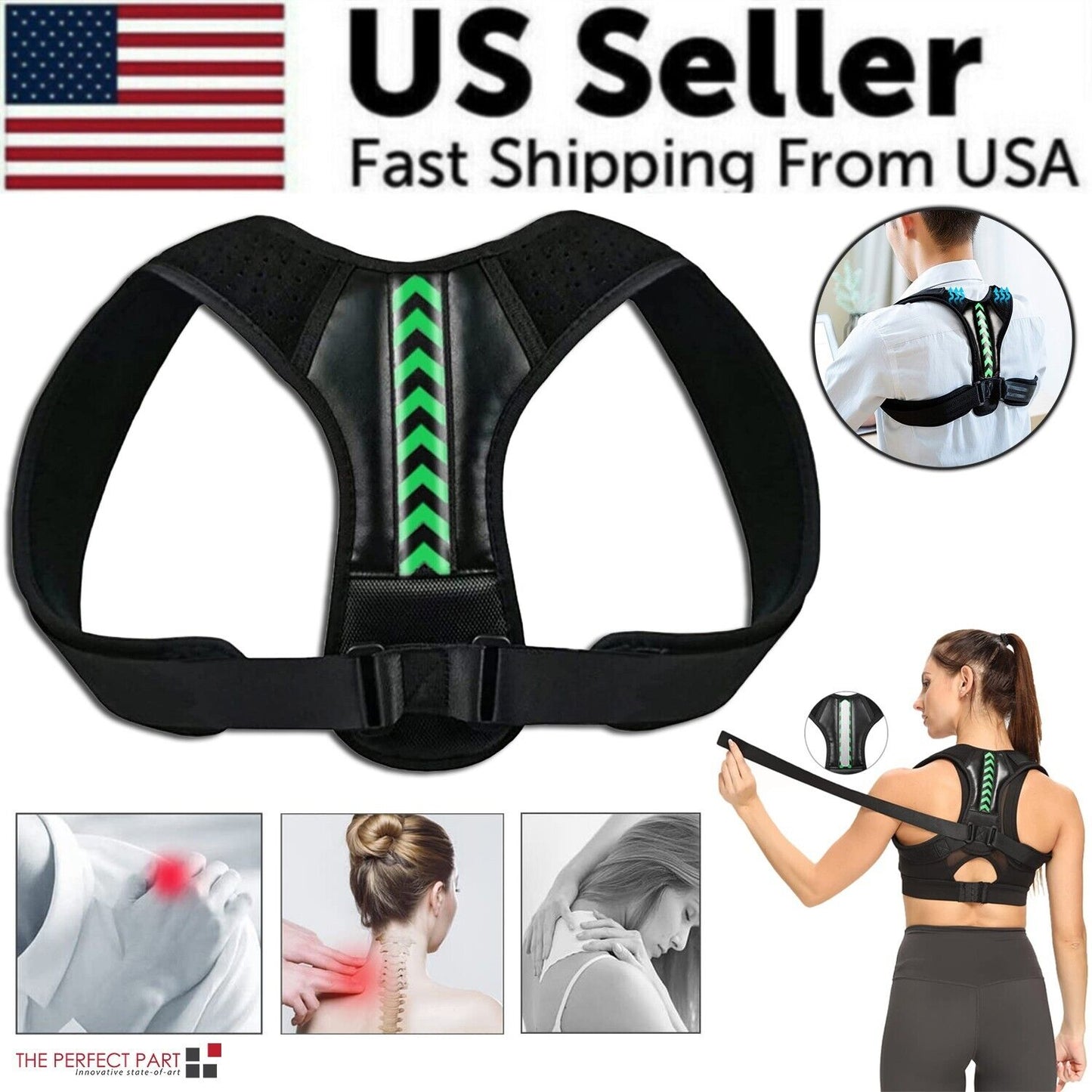 ErgoBack Adjustable Posture Corrector Strap