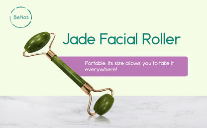 Jade Facial Roller & Gua Sha Kit